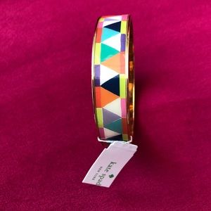kate spade paper bangle multi colored bracelet NWT